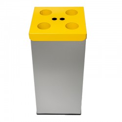Recycle afvalbak bekers geel 50 L