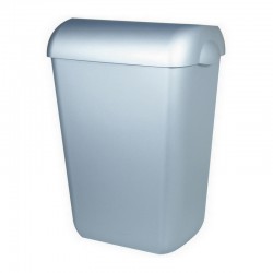 Pearl/ Quartz Silver afvalbak open 23 L