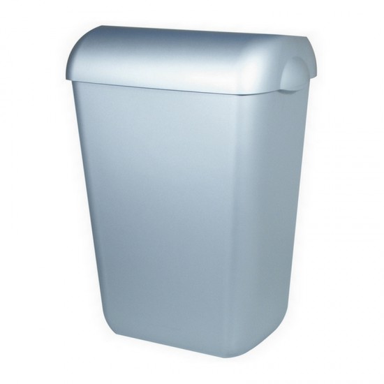 Pearl/ Quartz Silver afvalbak open 23 L