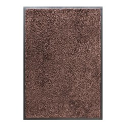 Droogloopmat bruin 50% katoen 50% polyester