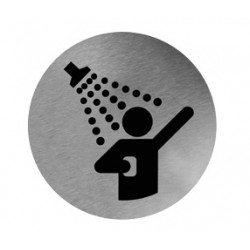 Pictogram RVS douche