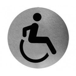 Pictogram RVS invalide toilet Pictogram RVS invalide toilet