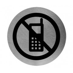 Pictogram RVS telefoonverbod Pictogram RVS telefoonverbod