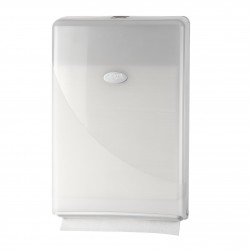 Pearl White handdoekdispenser Slimfold