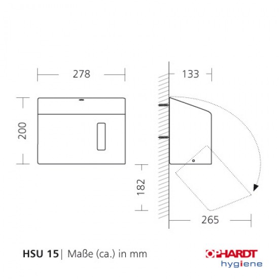 SanTRAL handdoekdispenser mini