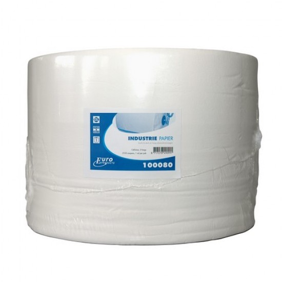 Industriepapier cellulose wit 2-lg 800 meter x 29 cm